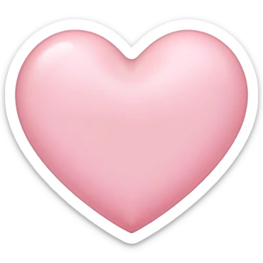 Little light pink heart sticker