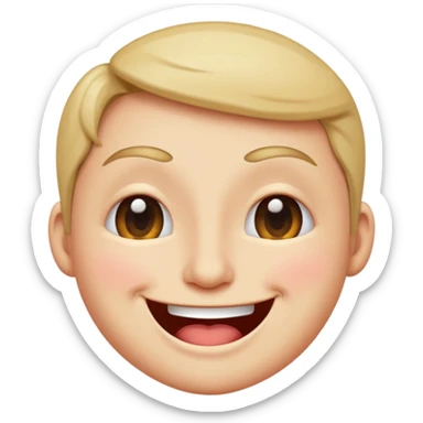 A wink emoji in black and white, with a playful and exaggerated wink, and a big smile. sticker