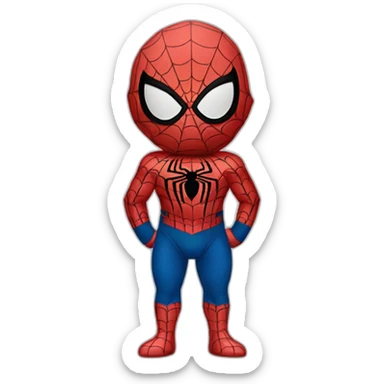 Spider-Man with a underpants sticker