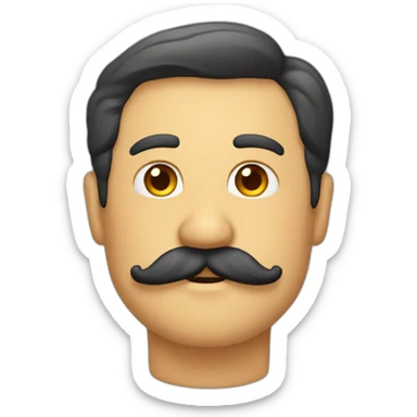 Señor con bigote  sticker