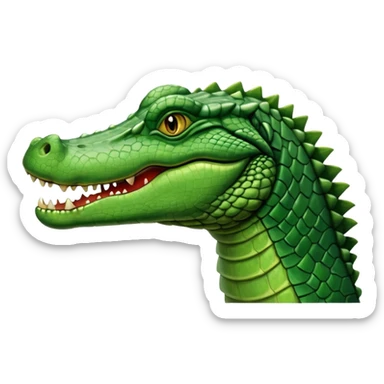 crocodile side view sticker