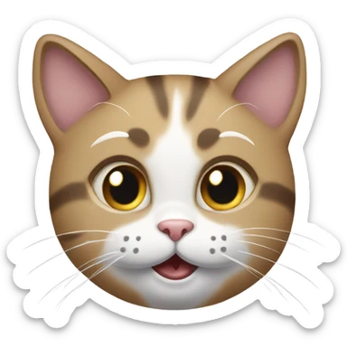 A cat saying your welcome  sticker