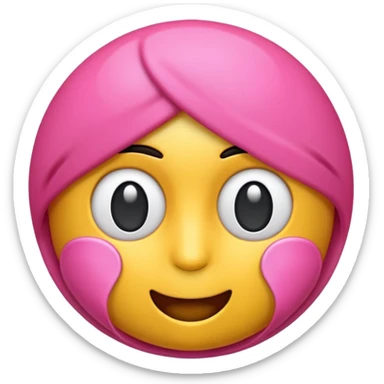 me haces un emoji de alerta en rosa tipo 3d ? te paso el código de color FDD2EF sticker