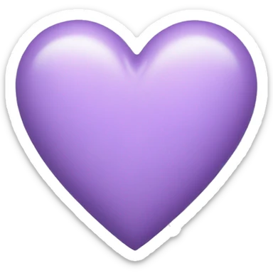Light purple heart  sticker