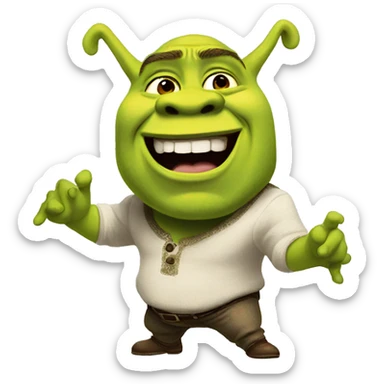 Shrek twerking sticker
