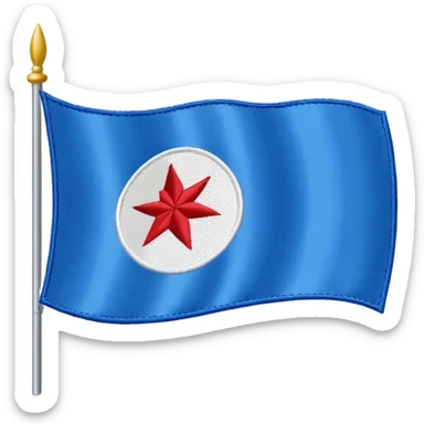 The flag of Chicago  sticker