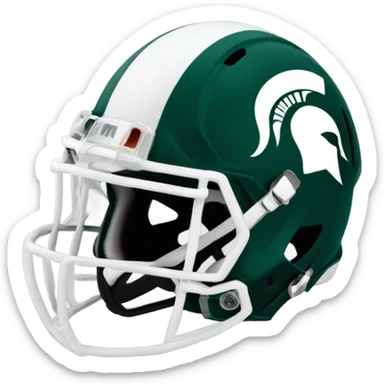 Michigan state spartians helmet sticker