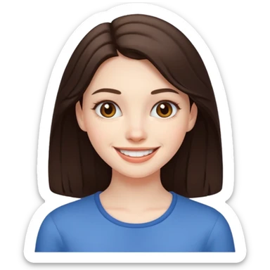 pretty burnette poor girl sticker