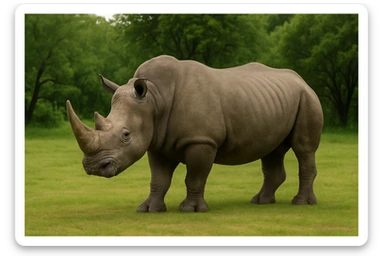 Rhino sticker