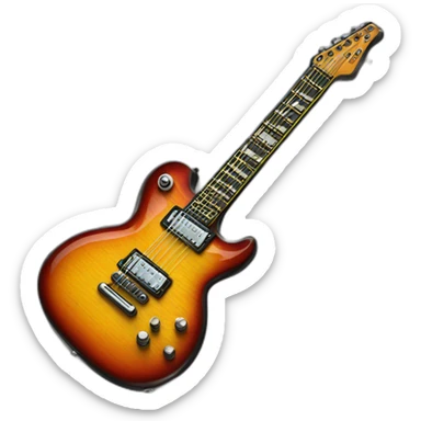Electric Guitar for thrash metal sticker