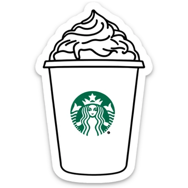 Starbucks cup  sticker