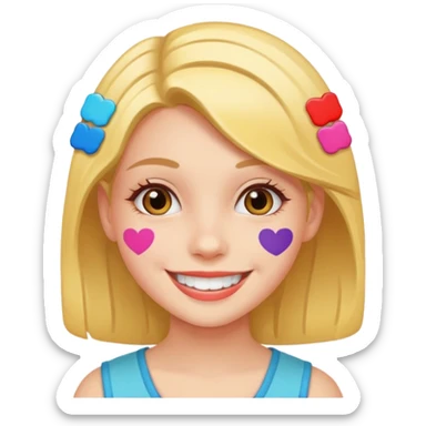 Stikers of girl sticker