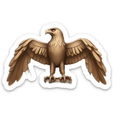 Ravenclaw house Blue and Bronze Eagle insignia  sticker