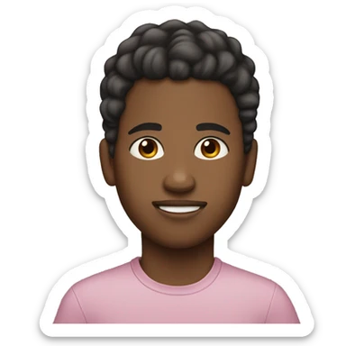 A girl with strait hair light skin and ( sibling with a short black dad and a light skin mom sticker