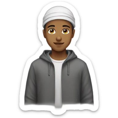 Muslim boy like sticker