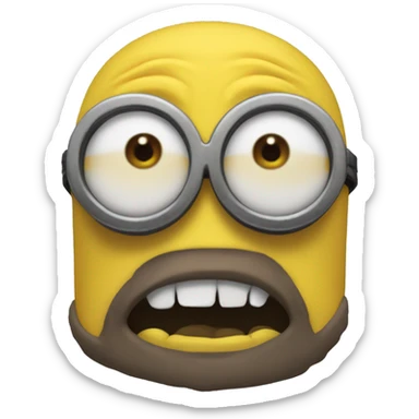 "NEVER GOON" Minion sticker