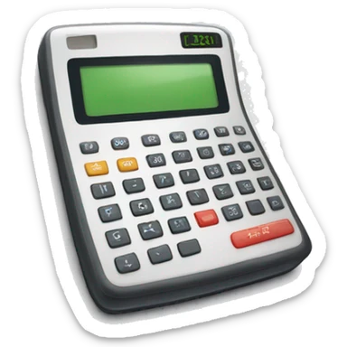 scientific calculator with "i love fame" written on the screen sticker