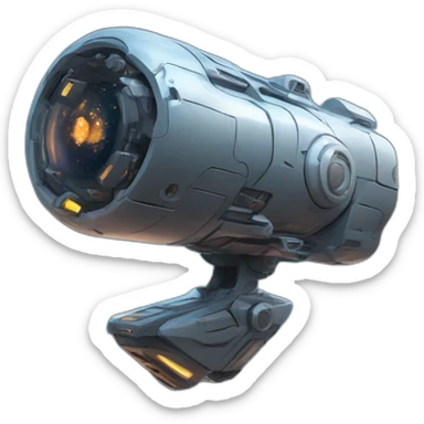 futuristic Supernova Launcher sticker