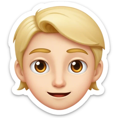 A mischievous look sticker