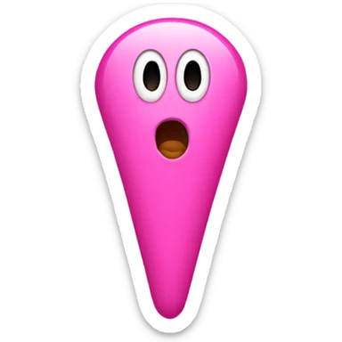 pink exclamation point sticker