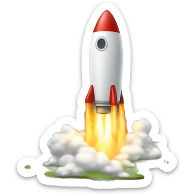 a rocket that fell into a swamp sticker