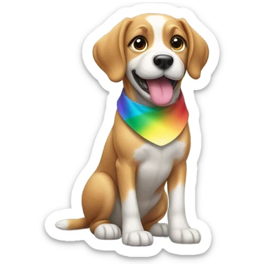 Gay dog sticker