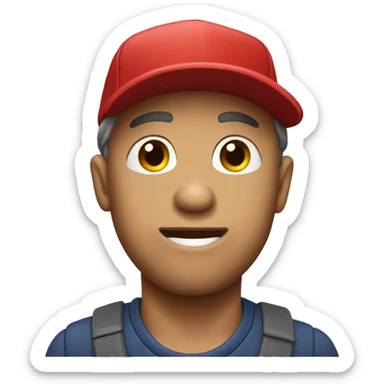 red baseball cap TRAMP sticker