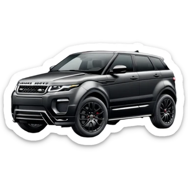 2024 all black LandRover evoque  sticker