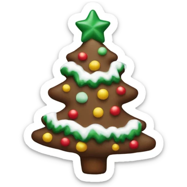 Little Debbie Christmas tree sticker