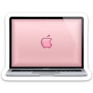 Light pink macbook sticker