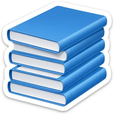 documents with blue cover sticker