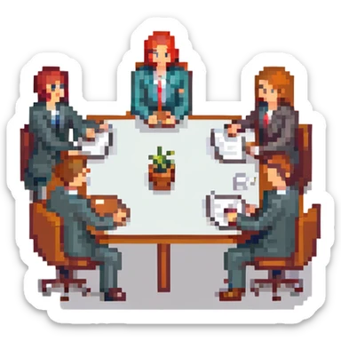 business meeting sticker
