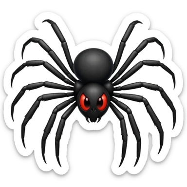 Black coloured spider emoji,so that I could copy and paste on my bio sticker