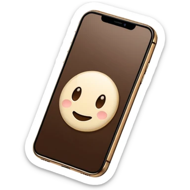 Iphone 16 Pro Color Cream and dark brown sticker