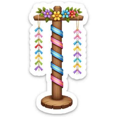 Midsummer pole sticker