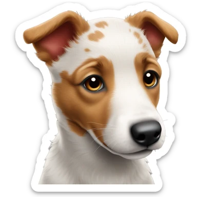 Red heeler puppy sticker