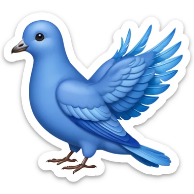 Palomita azul sticker