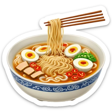 Bowl of ramen sticker