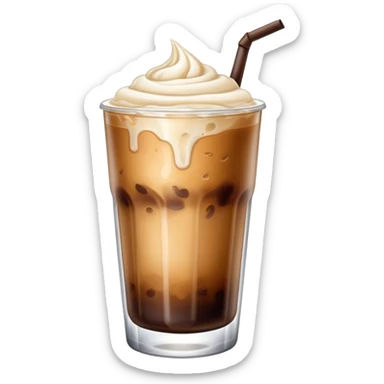 vanilla bean iced coffee  sticker