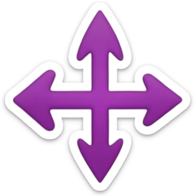 Plus two arrow right sticker