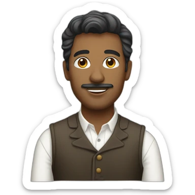 parisian man sticker