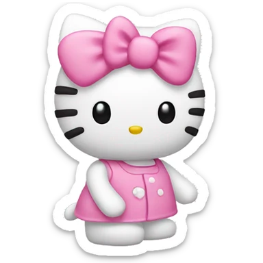 hello kitty pink sticker