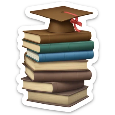 being stack of books with a brown bow sticker