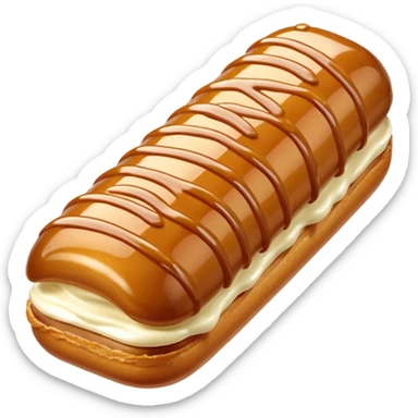 Caramel drizzle éclair























 sticker