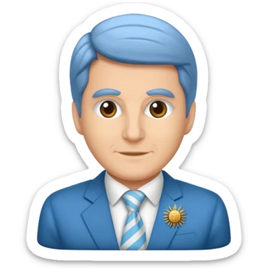 Javier Milei current president of Argentina sticker