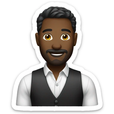 black bartender sticker