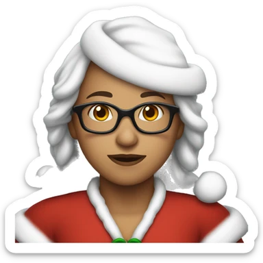sabrina carbenter as santa claus sticker