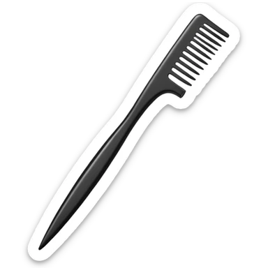 Rat tail comb sticker