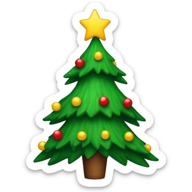 Christmas tree sticker