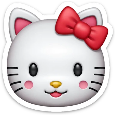 As un emoji de Hello Kitty más echo emoji  sticker